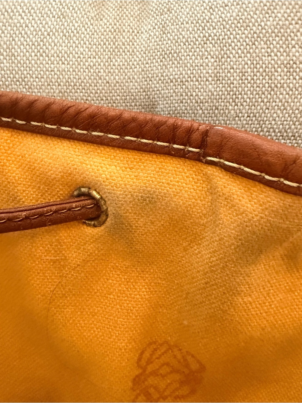 LOEWE Vintage 1985 Caza Cordoban Suede Balloon Bucket Bag Forest Green - Picture 13 of 16